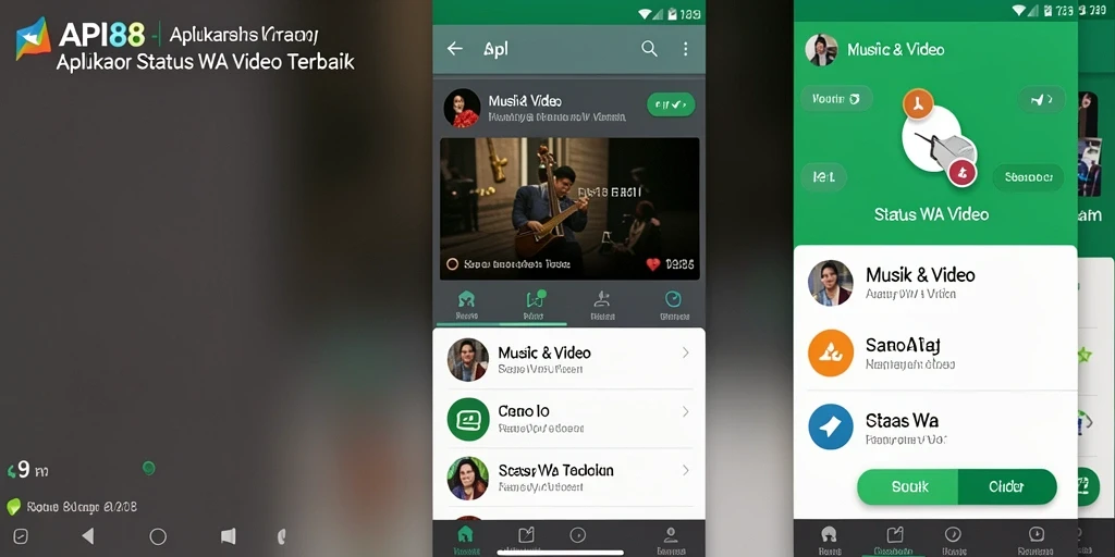 Tampilan antarmuka API88 yang user-friendly untuk Status WA Video.