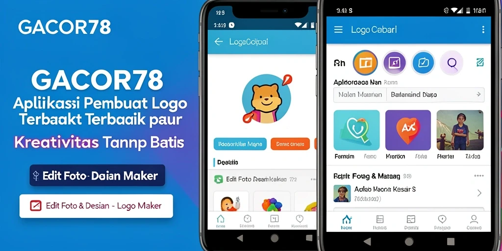 Antarmuka GACOR78 dengan berbagai fitur desain logo yang menarik.