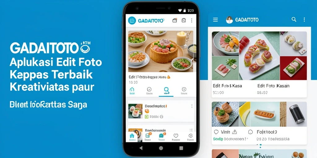 Tampilan antarmuka GADAITOTO saat mengedit foto dengan efek kertas kaca.