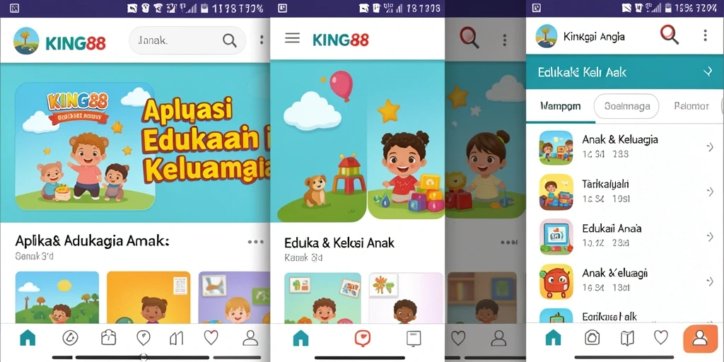 Antarmuka KING88 yang menarik dan interaktif untuk anak-anak.