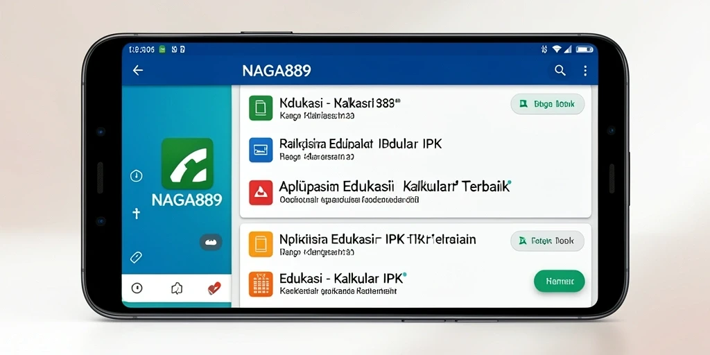 Antarmuka NAGA889 yang intuitif untuk kalkulasi IPK.