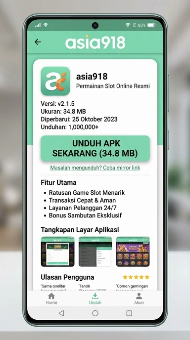Unduh dan Instal APK asia918 untuk Pengguna Android