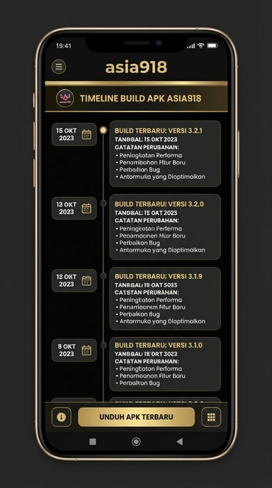Riwayat Versi asia918 untuk Pengguna Android